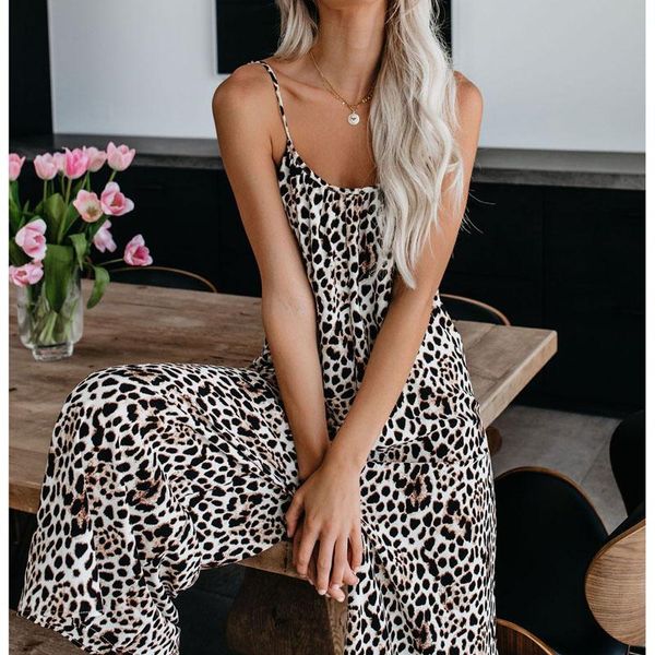 women's jumpsuits & rompers sleeveless jumpsuit women long romper 2021 summer lady leopard loose trousers beach coveralls female frock, Black;white
women's jumpsuits & rompers sleeveless jumpsuit women long romper 2021 summer lady leopard loose trousers beach coveralls female frock, Black;white