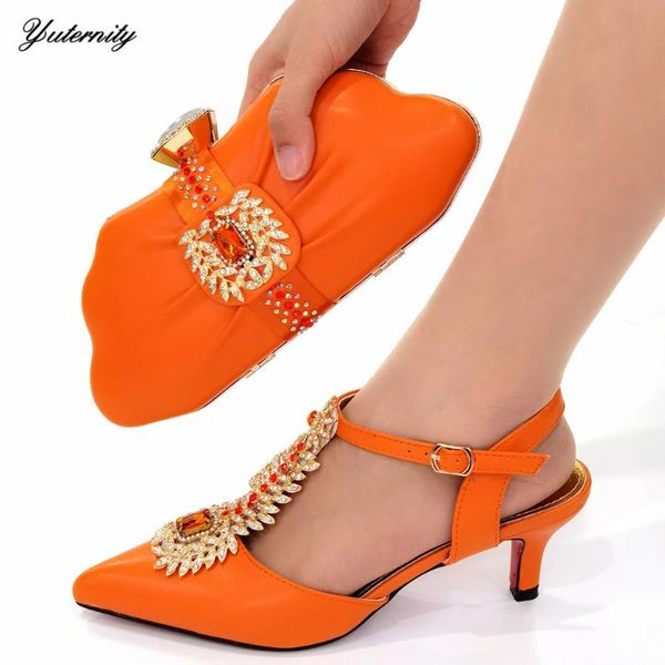 dress shoes arrival nigeria style crystal orange color and bag set summer fashion woman pumps for parties, Black
dress shoes arrival nigeria style crystal orange color and bag set summer fashion woman pumps for parties, Black