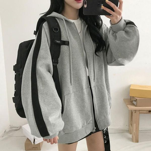women's hoodies & sweatshirts y2k harajuku loose zip up long sleeve pocket autumn winter streetwear coat women oversized hooded jacket, Black
women's hoodies & sweatshirts y2k harajuku loose zip up long sleeve pocket autumn winter streetwear coat women oversized hooded jacket, Black