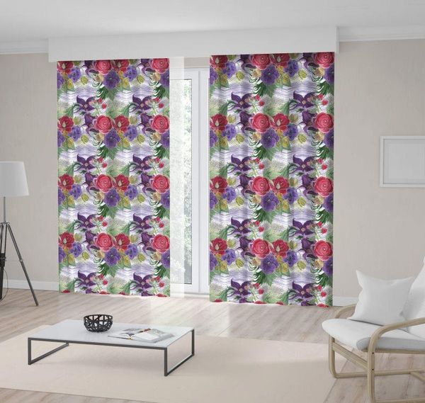curtain & drapes watercolor pattern with beautiful exotic flowers on geometric background floral art purple red
curtain & drapes watercolor pattern with beautiful exotic flowers on geometric background floral art purple red