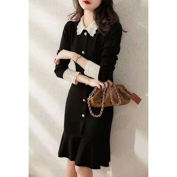 casual dresses french hollowed-out dress can be built into a thin knit hepburn style little black, Black;gray
casual dresses french hollowed-out dress can be built into a thin knit hepburn style little black, Black;gray