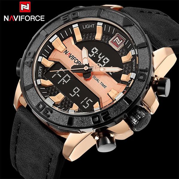wristwatches watches men naviforce brand men's fashion sport quartz analog led clock man leather military waterproof wrist watch, Slivery;brown
wristwatches watches men naviforce brand men's fashion sport quartz analog led clock man leather military waterproof wrist watch, Slivery;brown