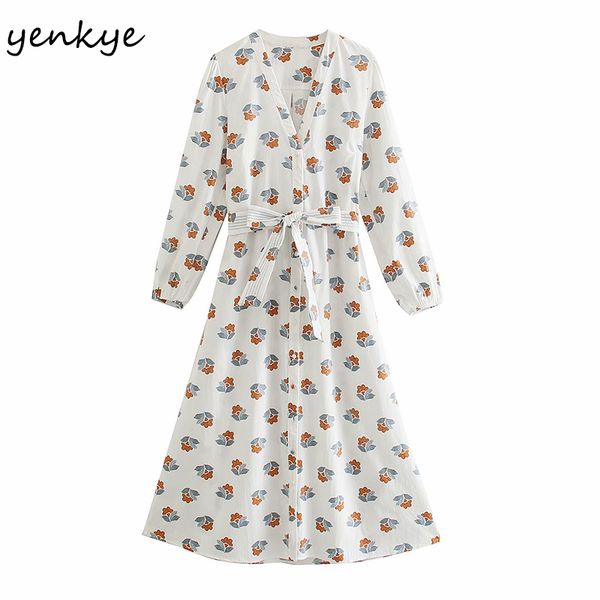 spring women floral print midi dress female long sleeve v neck with belt casual plus size vestido 210430, Black;gray
spring women floral print midi dress female long sleeve v neck with belt casual plus size vestido 210430, Black;gray