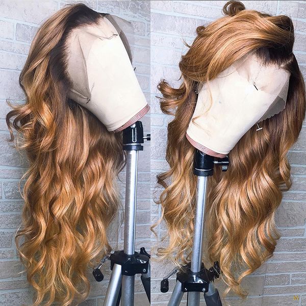 1b/27 ombre lace front human hair wigs with baby hair 13x4 pre plucked body wave peruvian remy wig for black women transparent, Black;brown
1b/27 ombre lace front human hair wigs with baby hair 13x4 pre plucked body wave peruvian remy wig for black women transparent, Black;brown