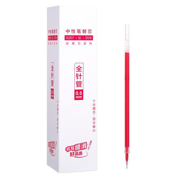 0.5mm classic core series gel pen ballpoint writing smooth red 20pcs/set replacement student office school pens
0.5mm classic core series gel pen ballpoint writing smooth red 20pcs/set replacement student office school pens