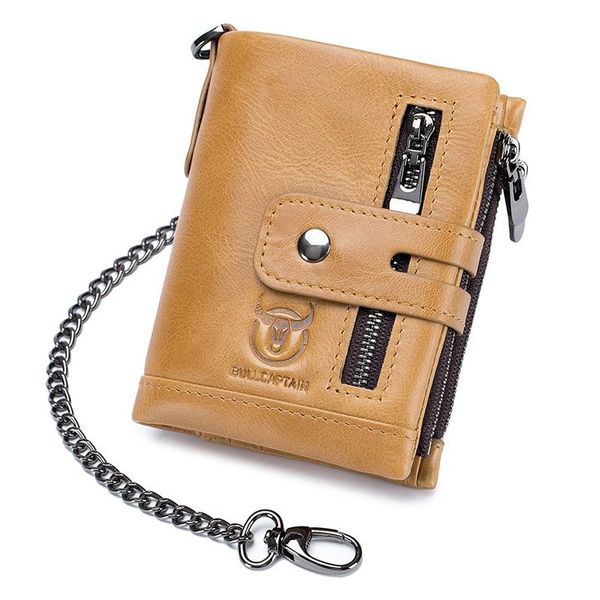 wallets bullcaptain rfid genuine leather men wallet coin purse small mini card holder chain male walet pocket, Red;black
wallets bullcaptain rfid genuine leather men wallet coin purse small mini card holder chain male walet pocket, Red;black