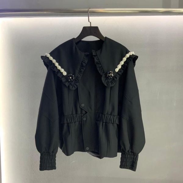 women's jackets in 2021 winter bind waist big coat lapels restoring ancient ways 1019, Black;brown
women's jackets in 2021 winter bind waist big coat lapels restoring ancient ways 1019, Black;brown