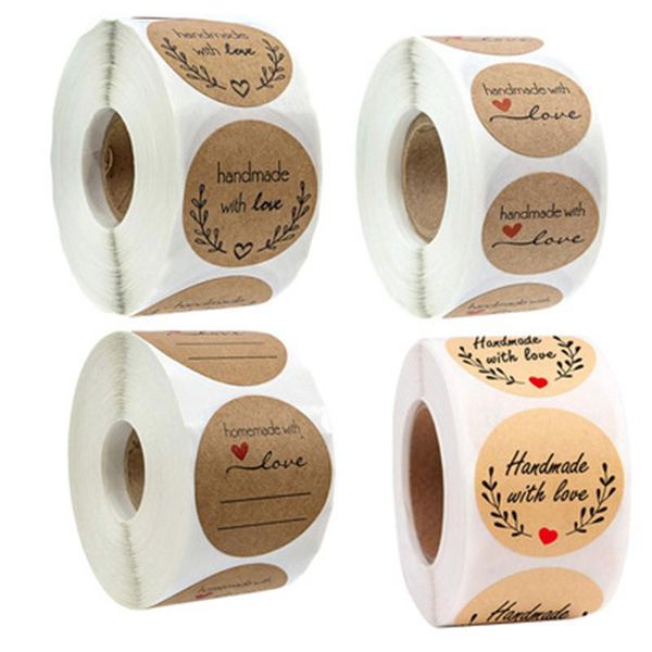 gift wrap 500pcs/roll thank you stickers kraft paper handmade sticker wedding card store baking packaging sealed label love
gift wrap 500pcs/roll thank you stickers kraft paper handmade sticker wedding card store baking packaging sealed label love