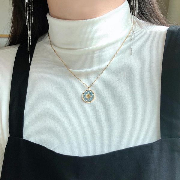 chains 2021 tarnish haze blue drop oil craft enamel daisy necklace european star sweater chain for women gift, Silver
chains 2021 tarnish haze blue drop oil craft enamel daisy necklace european star sweater chain for women gift, Silver