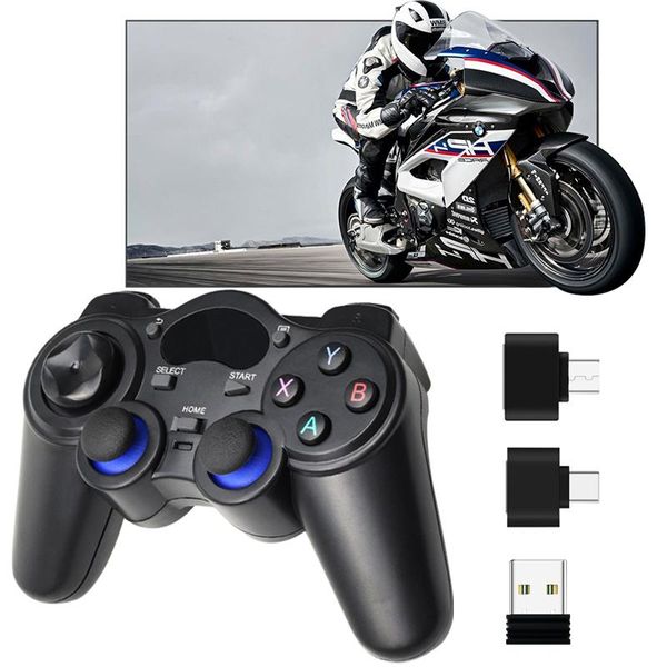 2.4 g wireless gamepad universal joystick for android smart phone pc tablet ps3 console controle game controllers & joysticks
2.4 g wireless gamepad universal joystick for android smart phone pc tablet ps3 console controle game controllers & joysticks