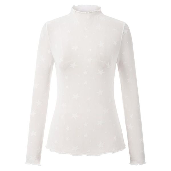 women's blouses & shirts kate kasin women stars pattern long sleeve see through blouse shirt elastic clubwear and, White
women's blouses & shirts kate kasin women stars pattern long sleeve see through blouse shirt elastic clubwear and, White
