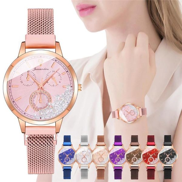 wristwatches fashion magnet clasp women watches luxury rhinestone beads ladies quartz zegarek damski, Slivery;brown
wristwatches fashion magnet clasp women watches luxury rhinestone beads ladies quartz zegarek damski, Slivery;brown