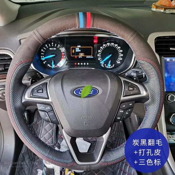 steering wheel cover for Ford Kuga Edge Everest Explorer Pickup Leather Suede car grip cover auto interior car accessories
steering wheel cover for Ford Kuga Edge Everest Explorer Pickup Leather Suede car grip cover auto interior car accessories