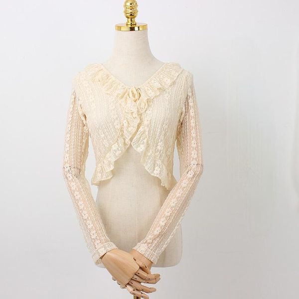 spring sun protection clothing women's summer lace cardigan thin section with suspender skirt outer short shawl small jacket t-shirt, White
spring sun protection clothing women's summer lace cardigan thin section with suspender skirt outer short shawl small jacket t-shirt, White