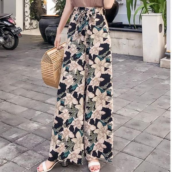 real sfashion vacation casual women capris large size bohemian beach wide leg pants, Black;white
real sfashion vacation casual women capris large size bohemian beach wide leg pants, Black;white