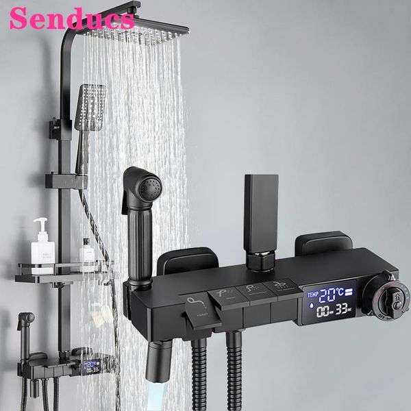 bathroom shower sets digital piano set luxury matte black thermostatic system faucets rainfall music bath
bathroom shower sets digital piano set luxury matte black thermostatic system faucets rainfall music bath