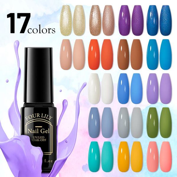 nail gel four lily jelly color polish semi-permanent hybrid lacquer soak off uv base and matte effect, Red;pink
nail gel four lily jelly color polish semi-permanent hybrid lacquer soak off uv base and matte effect, Red;pink