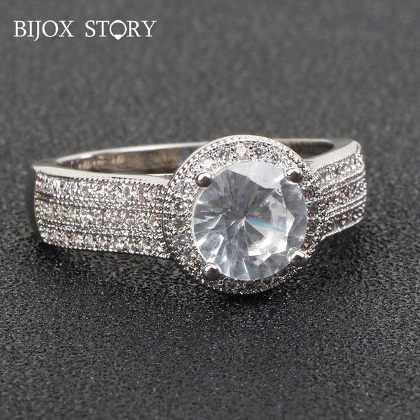 cluster rings bijox story luxury ring 925 sterling silver jewelry with round shaped zircon gemstone female for wedding banquet party, Golden;silver
cluster rings bijox story luxury ring 925 sterling silver jewelry with round shaped zircon gemstone female for wedding banquet party, Golden;silver