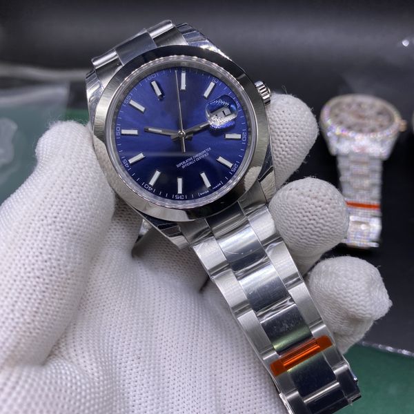 men's leisure fashion high-grade blue dial watch, 39.5cm automatic mechanical completion, simple and fashionable business style with wa, Slivery;brown
men's leisure fashion high-grade blue dial watch, 39.5cm automatic mechanical completion, simple and fashionable business style with wa, Slivery;brown