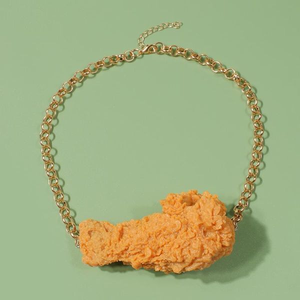 pendant necklaces fried chicken wing necklace lovely funny food pendent resin creative barbecue for women girl party, Silver
pendant necklaces fried chicken wing necklace lovely funny food pendent resin creative barbecue for women girl party, Silver