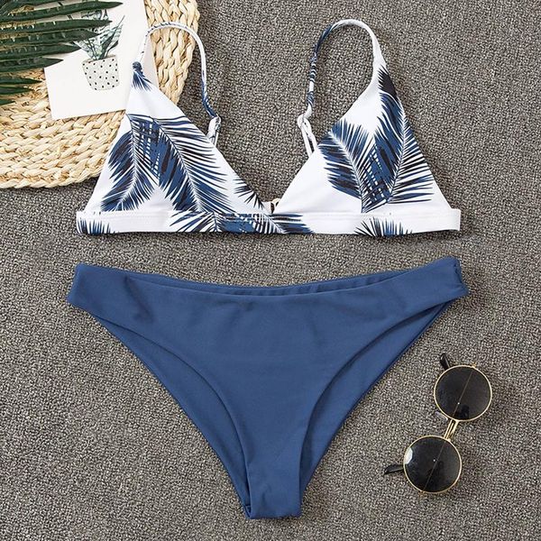 bikini 2021 women's split print swimsuit with underpants open back swimwear bathing suit women tankini, White;black
bikini 2021 women's split print swimsuit with underpants open back swimwear bathing suit women tankini, White;black