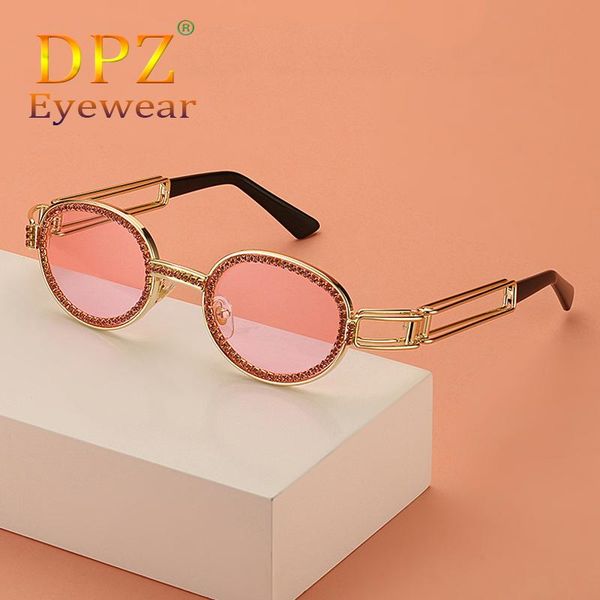 fashion luxury diamond women's sunglasses punk round frame trend cool metal uv400 96889, White;black
fashion luxury diamond women's sunglasses punk round frame trend cool metal uv400 96889, White;black