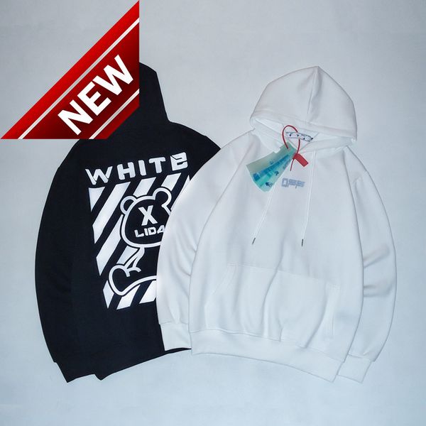 brand reflective off 3m tide bear diagonal stripe print pullover hoodie sweater style men's and women's plush jacket, Black
brand reflective off 3m tide bear diagonal stripe print pullover hoodie sweater style men's and women's plush jacket, Black