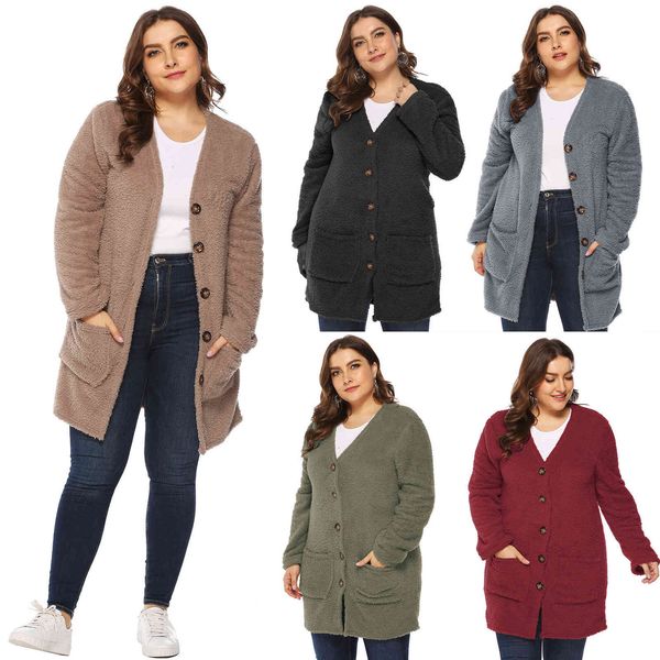 women's plus size large fat woman double face h coat thiened poet cardigan 1317 
women's plus size large fat woman double face h coat thiened poet cardigan 1317