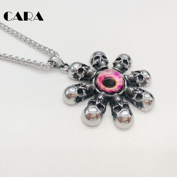 stainless steel 8 skull heads pendant necklace red eye punk hip hop gothetic cara0329 for women necklaces, Silver
stainless steel 8 skull heads pendant necklace red eye punk hip hop gothetic cara0329 for women necklaces, Silver