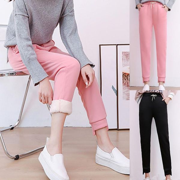women's leggings solid leggins mujer winter workout home warm legging elastic waist plush trousers pants pantalones de, Black
women's leggings solid leggins mujer winter workout home warm legging elastic waist plush trousers pants pantalones de, Black