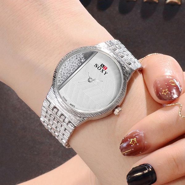 wristwatches soxy women watch 2021 brand rose gold rhinestone bracelet watches ladies clock relogio feminine, Slivery;brown
wristwatches soxy women watch 2021 brand rose gold rhinestone bracelet watches ladies clock relogio feminine, Slivery;brown