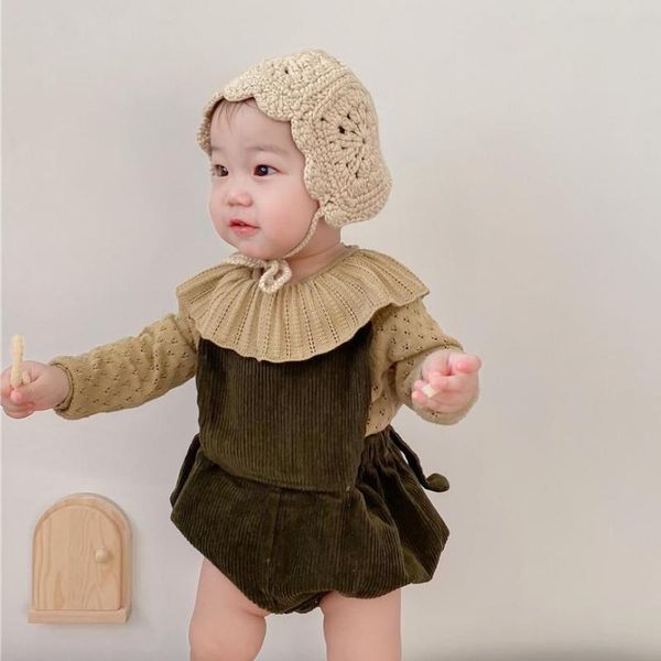 girls corduroy overalls sets kids spring new boys overalls baby jumpsuit toddler girls ruffle collar hollow out knit sweater, Blue
girls corduroy overalls sets kids spring new boys overalls baby jumpsuit toddler girls ruffle collar hollow out knit sweater, Blue