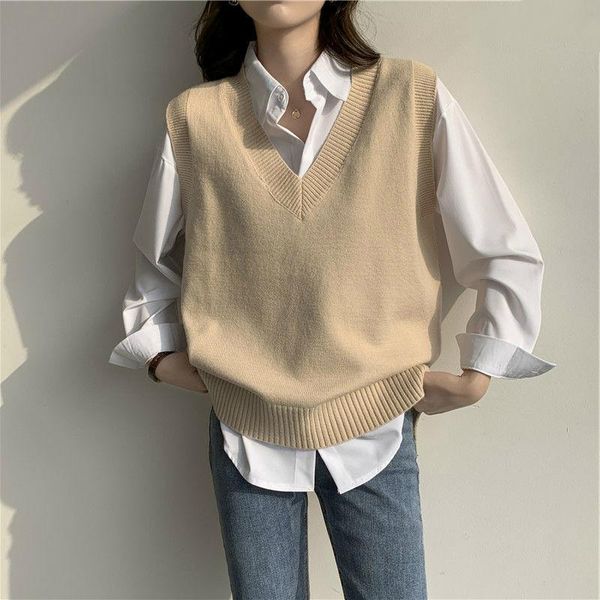 women's vests sweater vest women v-neck solid simple slim all-match casual korean style teens chic fashion autumn winter sleeveless swe, Black;white
women's vests sweater vest women v-neck solid simple slim all-match casual korean style teens chic fashion autumn winter sleeveless swe, Black;white