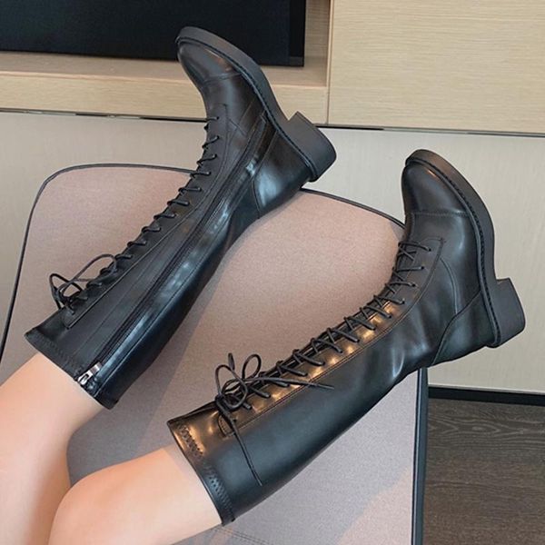 boots autumn female motorcycle knee high modern women round toe low heels shoes fashion cross tied zipper ladies, Black
boots autumn female motorcycle knee high modern women round toe low heels shoes fashion cross tied zipper ladies, Black