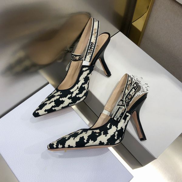 2022 latest women dress shoes open-heeled sandals high heels womens designer shoe slingback pumps jacquard embroidery with motif, Black
2022 latest women dress shoes open-heeled sandals high heels womens designer shoe slingback pumps jacquard embroidery with motif, Black