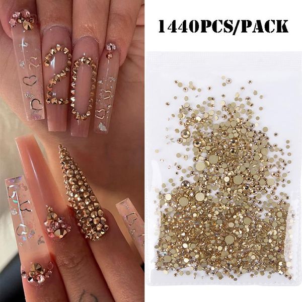 nail art decorations 1440pcs/pack colorful 3d nails rhinestones crystal diamond ab flatback glass glitter diy manicure gems, Silver;gold
nail art decorations 1440pcs/pack colorful 3d nails rhinestones crystal diamond ab flatback glass glitter diy manicure gems, Silver;gold