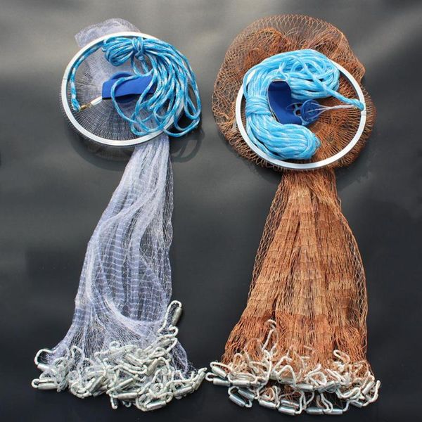 aluminum ring cast nets 2.4m -3m easy throw fishing net tool small mesh outdoor hand catch fish network no aging accessories
aluminum ring cast nets 2.4m -3m easy throw fishing net tool small mesh outdoor hand catch fish network no aging accessories