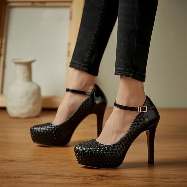 dress shoes pxelena 2021 spring vogue stiletto super high heels women ankle strap party date office lady pumps large size, Black
dress shoes pxelena 2021 spring vogue stiletto super high heels women ankle strap party date office lady pumps large size, Black