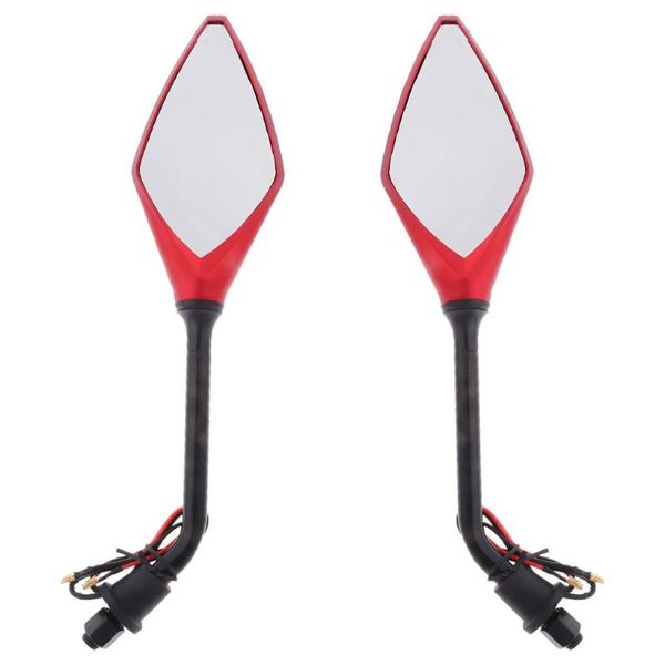 motorcycle mirrors solid rearview with led turn signals for 10mm thread 
motorcycle mirrors solid rearview with led turn signals for 10mm thread