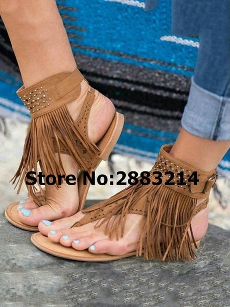 sandals sequins suede lady ankle wrap ethnic style fringe tassel thong flat buckle strap rome casual beach shoes size 44 pbo9, Black
sandals sequins suede lady ankle wrap ethnic style fringe tassel thong flat buckle strap rome casual beach shoes size 44 pbo9, Black