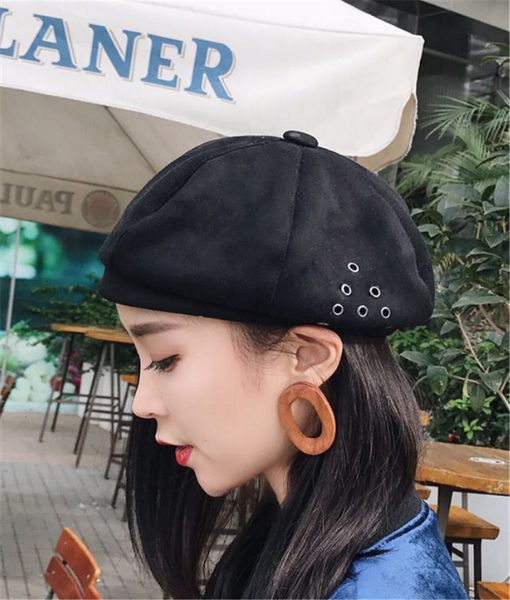 hat girl winter version british trendsetter versatile wool bud lady beret female painter hat, Blue;gray
hat girl winter version british trendsetter versatile wool bud lady beret female painter hat, Blue;gray