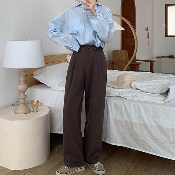 women's pants & capris whcw cgdsr loose office solid 2021 autumn high waist casual pant winter plus size trousers women suit korean str, Black;white
women's pants & capris whcw cgdsr loose office solid 2021 autumn high waist casual pant winter plus size trousers women suit korean str, Black;white