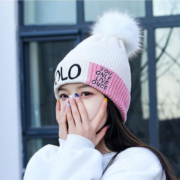 beanie/skull caps women's leisure korean fashion cute fur ball warm knitted hat winter plush ear protection chenille wool cap, Blue;gray
beanie/skull caps women's leisure korean fashion cute fur ball warm knitted hat winter plush ear protection chenille wool cap, Blue;gray