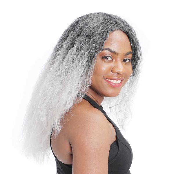 headgear corn perm wig wool roll medium split long ffy curly hair headgear, Black
headgear corn perm wig wool roll medium split long ffy curly hair headgear, Black