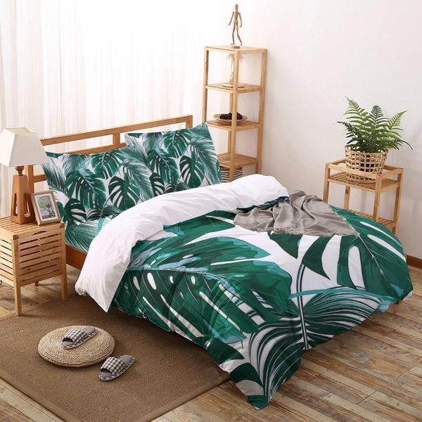 2/3/4pcs bedding set green tropical plant palm leaves duvet cover creative comforter bed housse de couette bedclothes sets
2/3/4pcs bedding set green tropical plant palm leaves duvet cover creative comforter bed housse de couette bedclothes sets