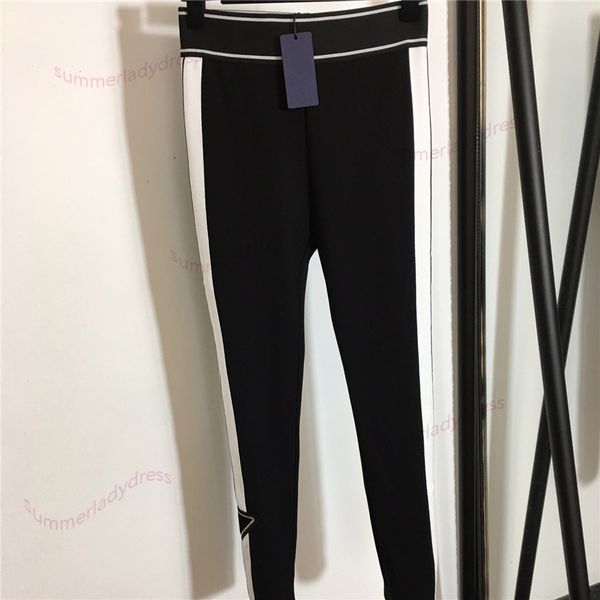 triangle pattern long pants embroidery letter leggings simple style stripe tight trousers casual versatile elastic legging, Black
triangle pattern long pants embroidery letter leggings simple style stripe tight trousers casual versatile elastic legging, Black