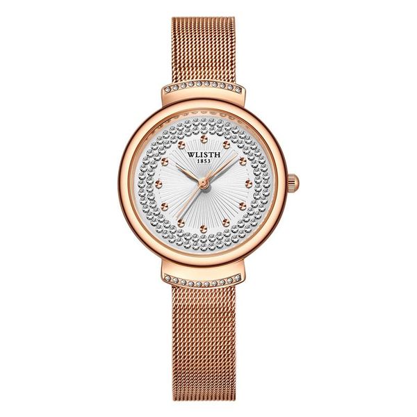 wristwatches mesh strap ladies watch with crystals gift women rosegold wristwatch hands luxury brands, Slivery;brown
wristwatches mesh strap ladies watch with crystals gift women rosegold wristwatch hands luxury brands, Slivery;brown