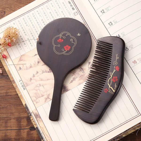 massage comb chinese style household anti-static trichomadesis sessile serration plum sandalwood wooden female hair brushes, Silver
massage comb chinese style household anti-static trichomadesis sessile serration plum sandalwood wooden female hair brushes, Silver
