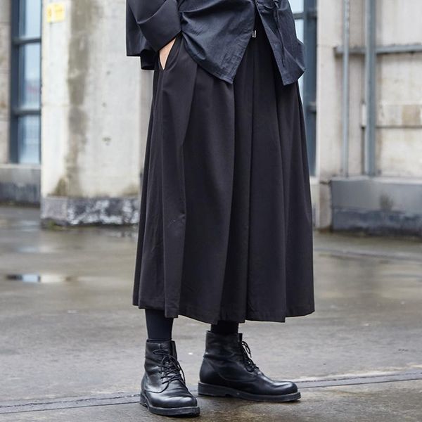 men's pants men japan kimono skirt pant elastic waist loose casual black wide leg male women streetwear hip hop gothic harem trousers
men's pants men japan kimono skirt pant elastic waist loose casual black wide leg male women streetwear hip hop gothic harem trousers