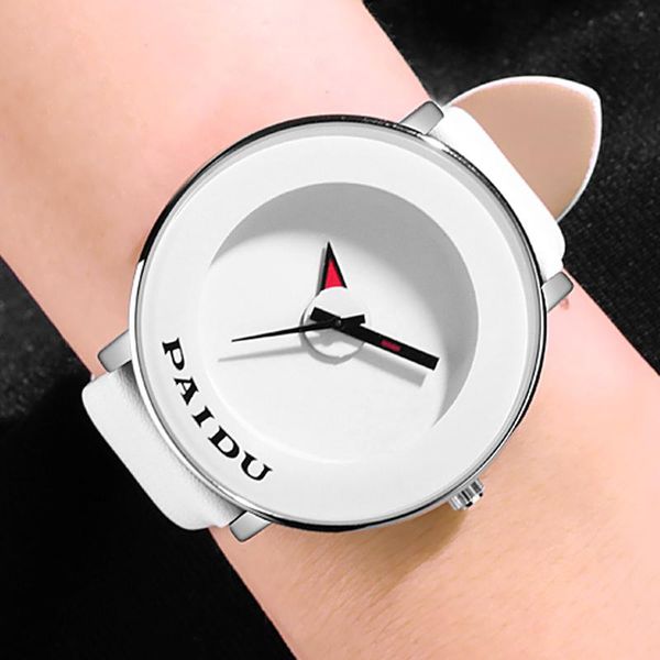 wristwatches fashion simple women's watches paidu white leather band analog quartz wrist ladies relogio feminino, Slivery;brown
wristwatches fashion simple women's watches paidu white leather band analog quartz wrist ladies relogio feminino, Slivery;brown